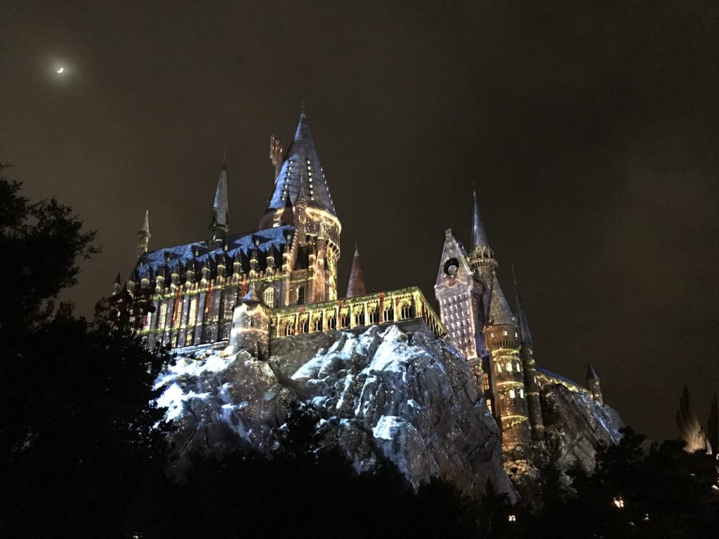 Visiting Universal Orlando - During the Coronavirus included the castle at night